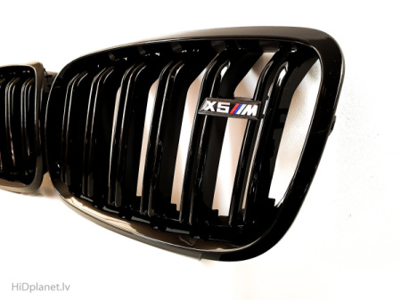 BMW Melnas M-Performance stilā dekoratīvas duālas radiatora restes