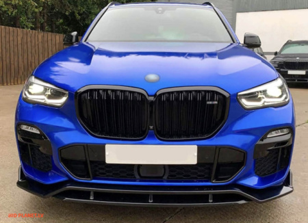 Melnas M-Performance stilā dekoratīvas duālas radiatora restes BMW automašīnām