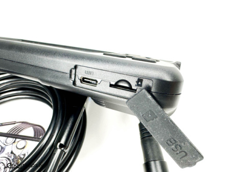 Endoskops 8 mm ar autofokusu, Lcd un 2 m zondi
