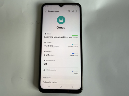 Samsung A23 (Sm-A235F/ds) lieliskā stāvoklī. Divas SIM kartes, 128 GB, 6 GB RAM.