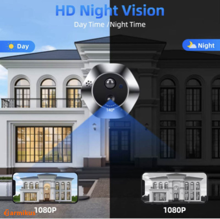 Durvju video actiņa ar ekrānu un Wifi