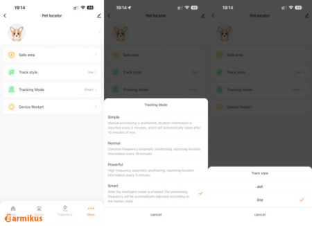 GPS suņu izsekotājs ar 4G SIM karti un neierobežotu attālumu. Melns.